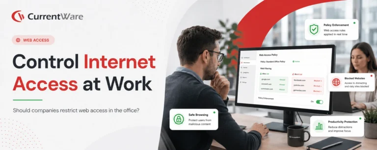 Control internet access at work