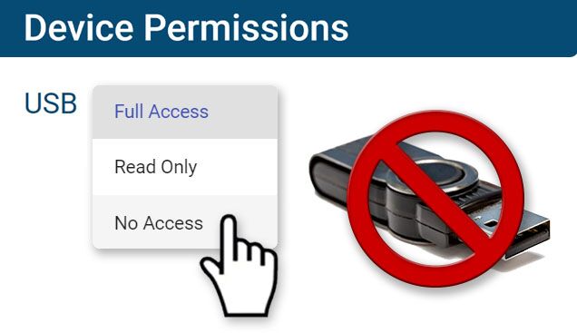 AccessPatrol peripheral device permissions mockup block usb AccessPatrol peripheral device permissions mockup block usb