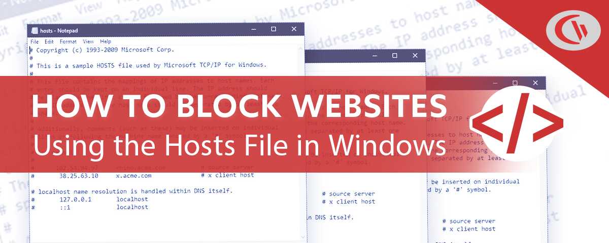 How to block websites using the hosts file in windows