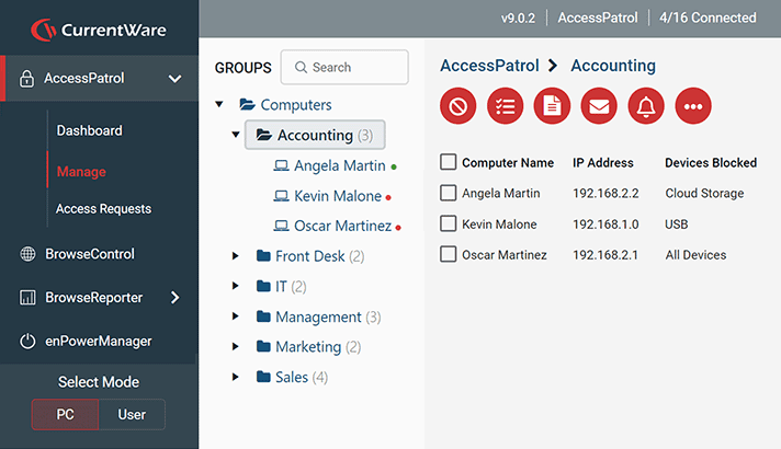 AP-AccessPatrol-Web-Console-Mockup AccessPatrol central web console close up